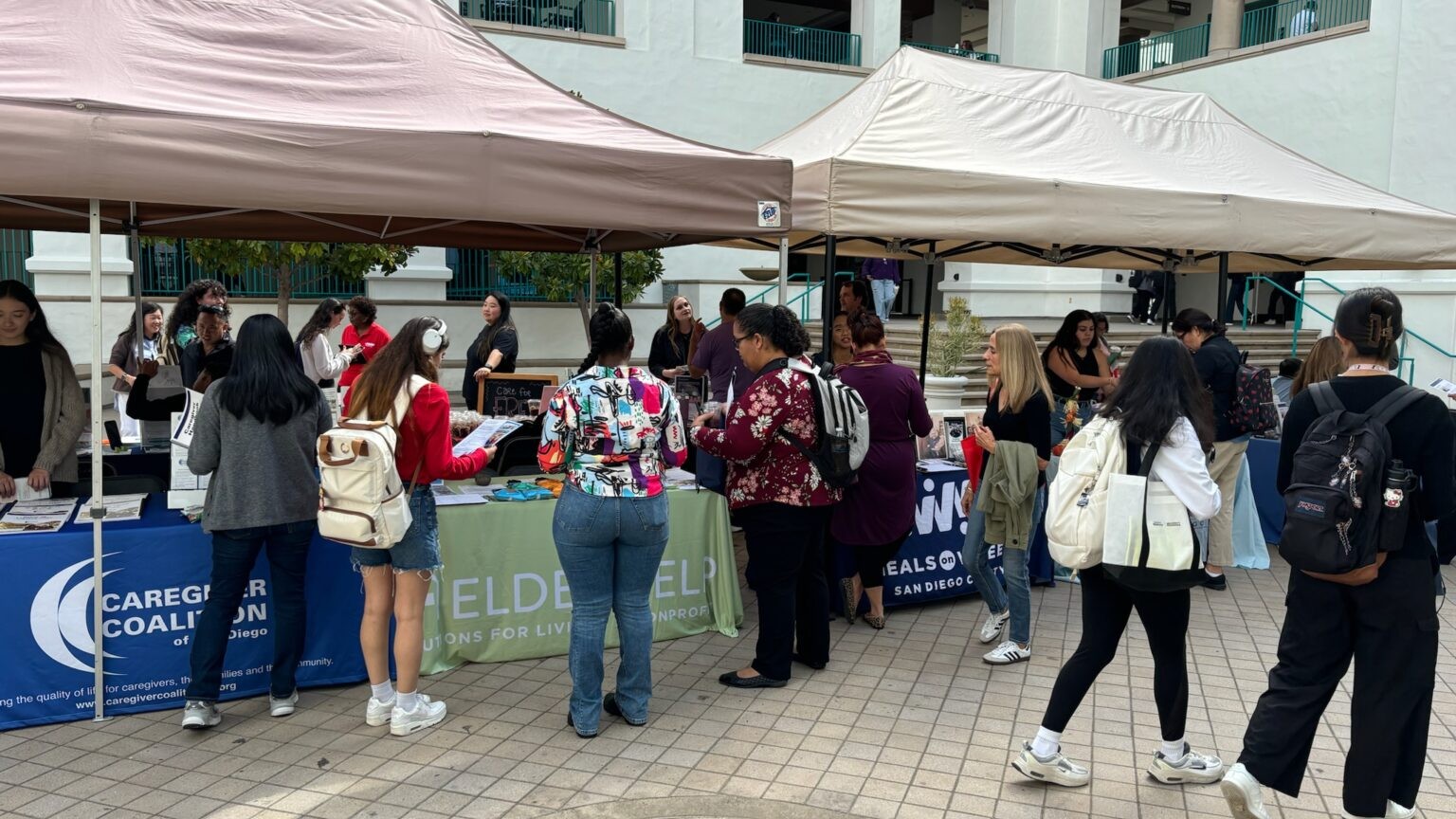 Caregiver resource fair booths