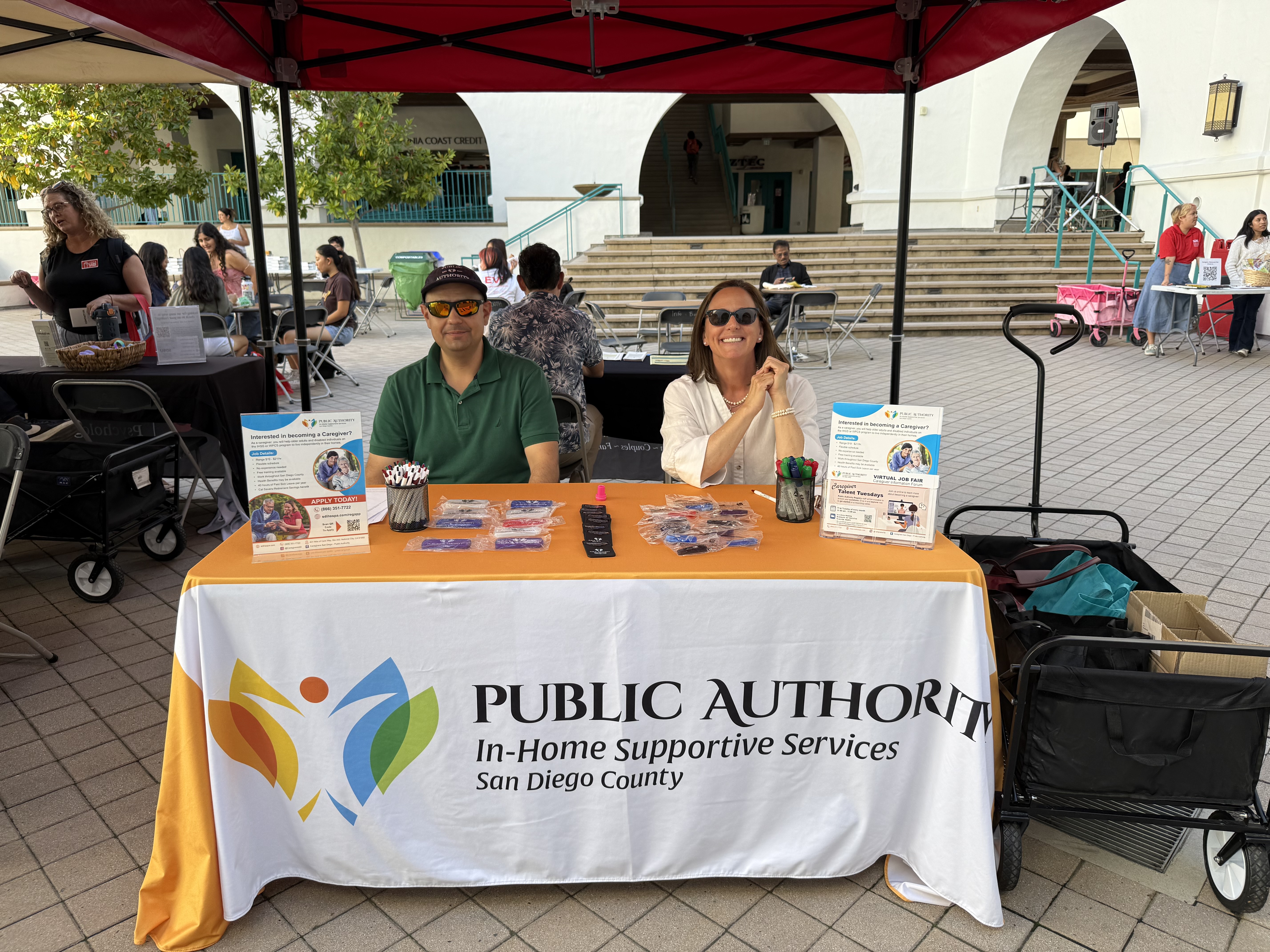 Public Authority booth at caregiver resource fair