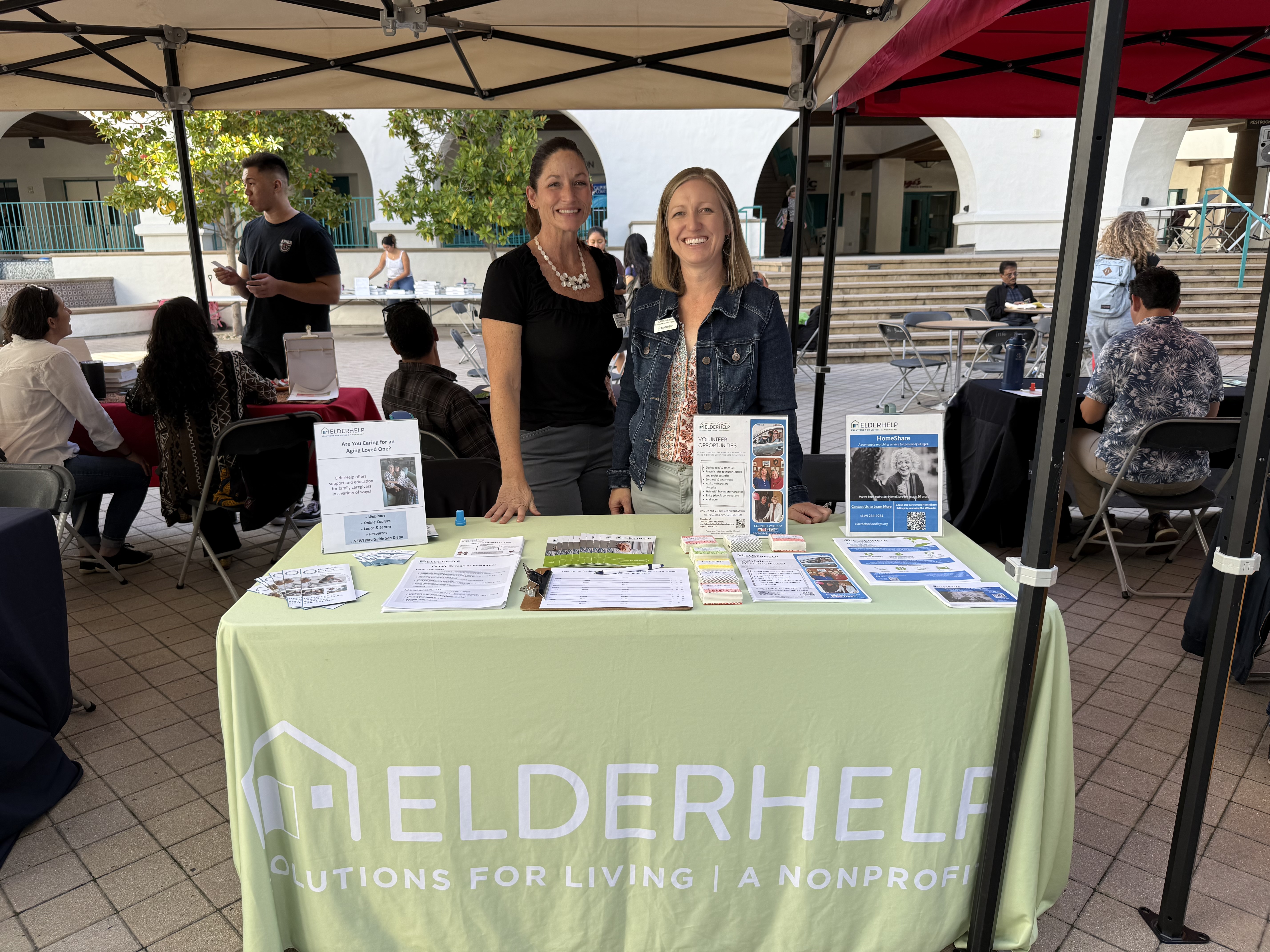 Elderhelp booth at caregiver resource fair