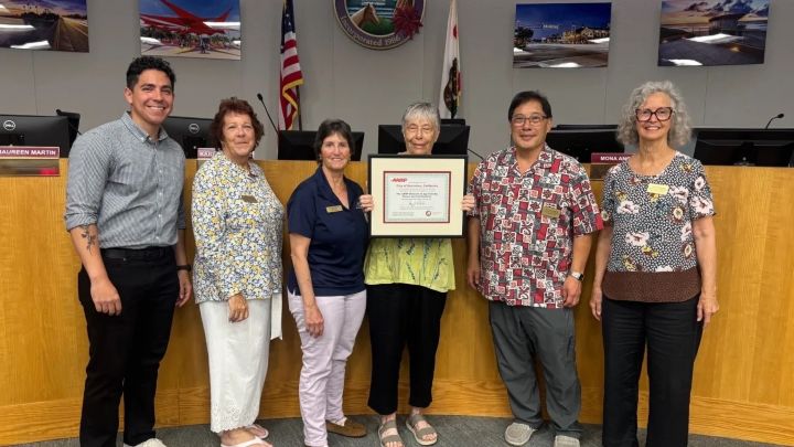 City of Encinitas giving award for Age Friendly Plan