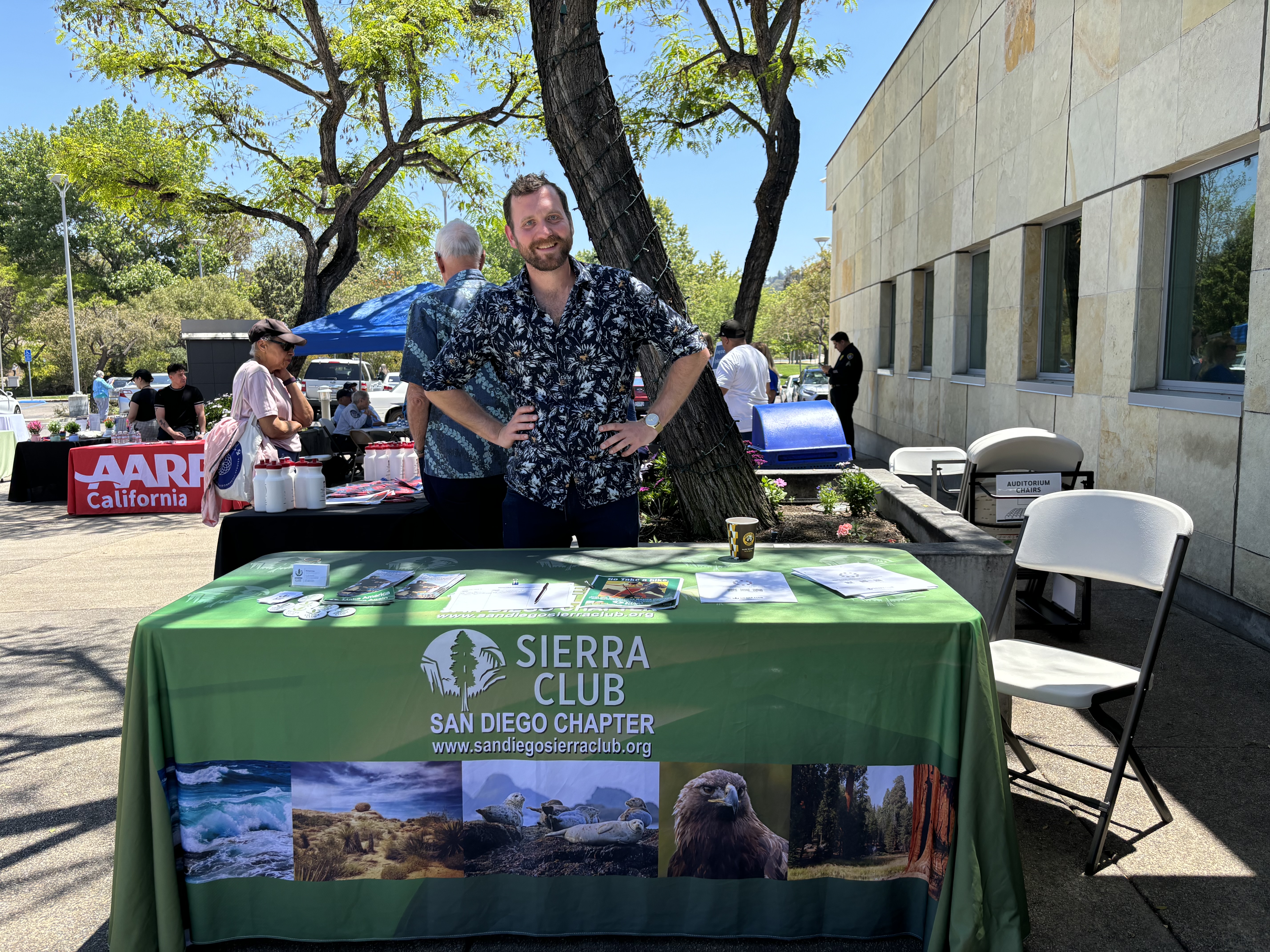 Sierra Club Booth outside