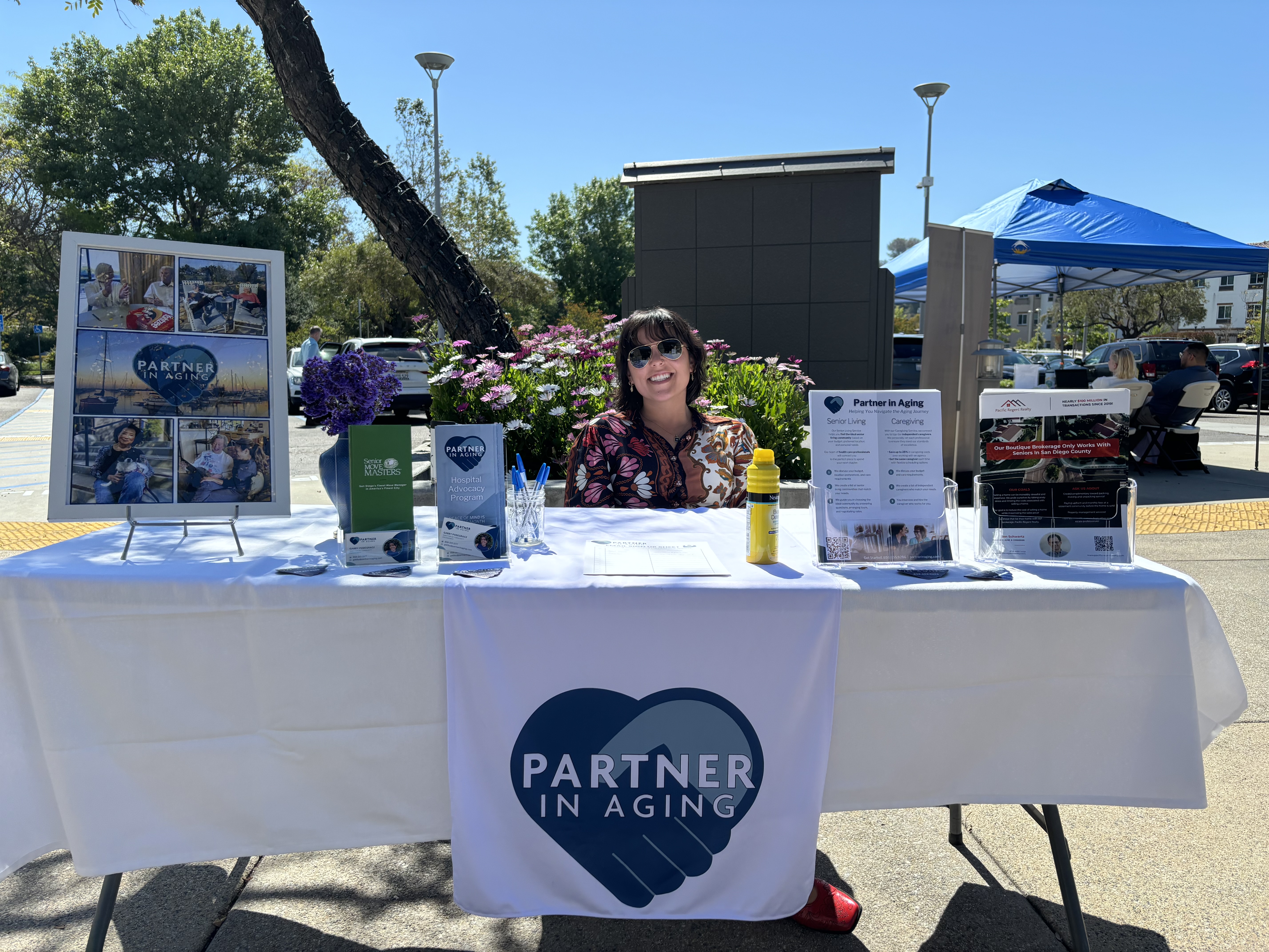 Partner in aging booth